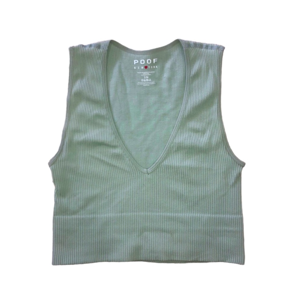 Cropped V-Neck Top